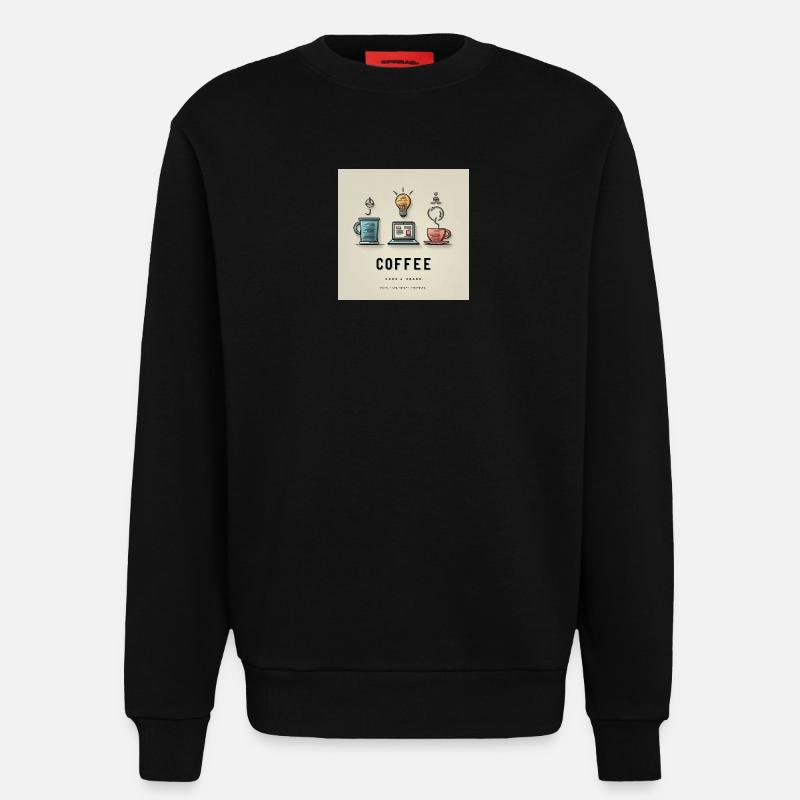 Kaffee Code Design - Sweatshirt - made by SPREAD  - SOLID BLACK