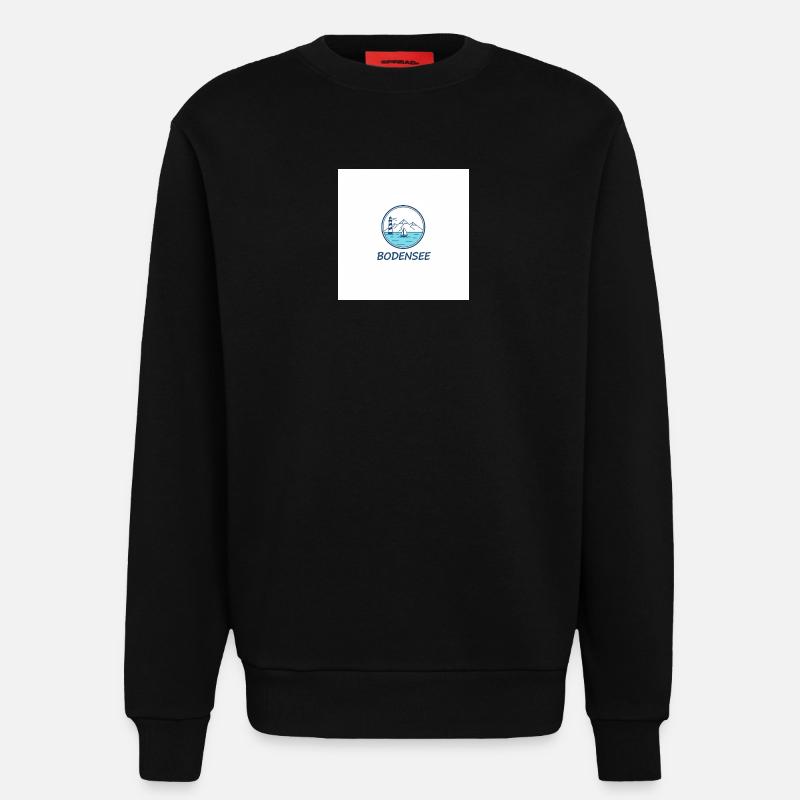 Bodensee Leuchtturm Segelboot - Sweatshirt - made by SPREAD  - SOLID BLACK