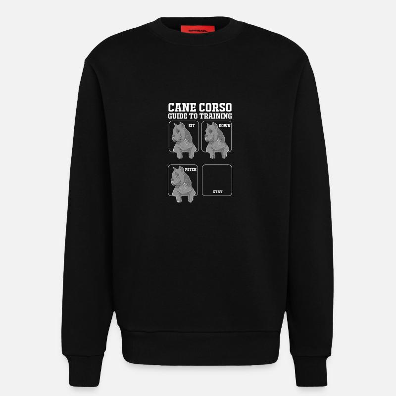 Cane Corso - Sweatshirt - made by SPREAD  - SOLID BLACK