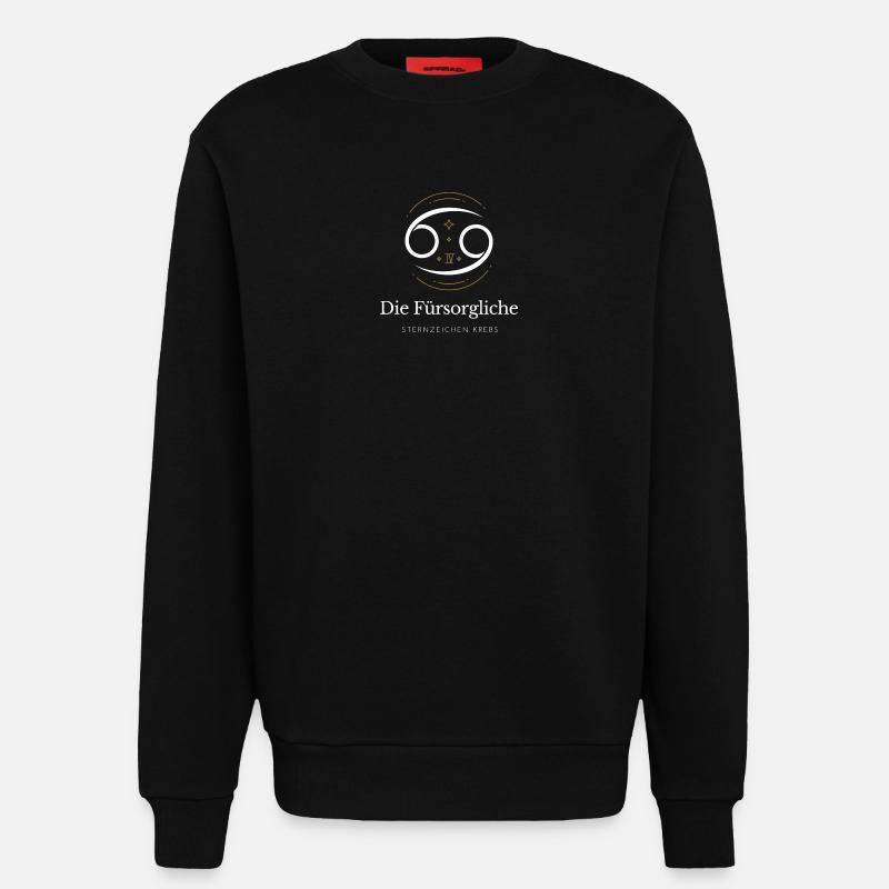 Krebs Sternzeichen Emblem - Sweatshirt - made by SPREAD  - SOLID BLACK