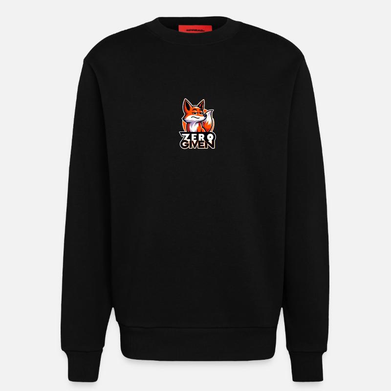 Zero Given - Fuchs Illustration - Sweatshirt - made by SPREAD  - SOLID BLACK