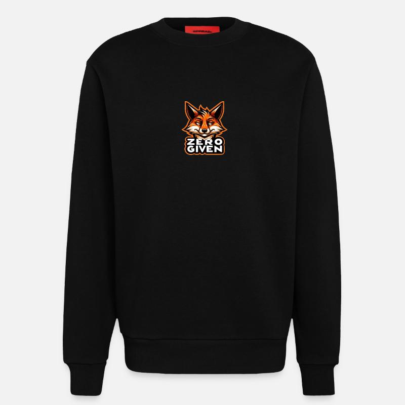 Zero Given - Fuchs Illustration - Sweatshirt - made by SPREAD  - SOLID BLACK