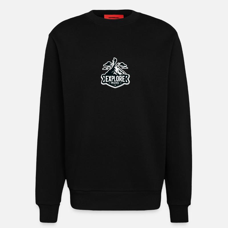 Explore more - Wanderer - Sweatshirt - made by SPREAD  - SOLID BLACK