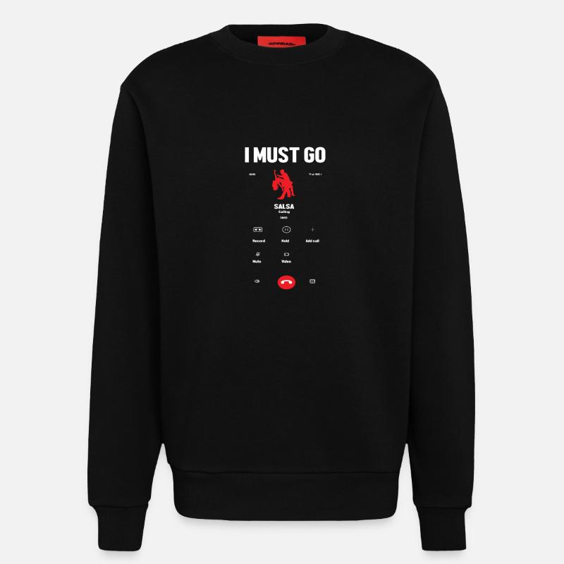 Danseuse de salsa Danseuse - Sweat bio décontracté fabriqué en UE - SOLID BLACK
