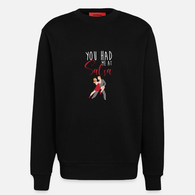 Danseuse de salsa Danseuse - Sweat bio décontracté fabriqué en UE - SOLID BLACK