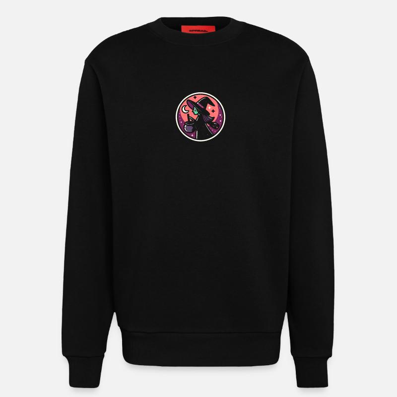 Hexe Comic - Sweatshirt - made by SPREAD  - SOLID BLACK