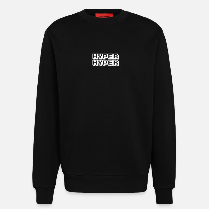 HYPER HYPER - Sweatshirt - made by SPREAD  - SOLID BLACK