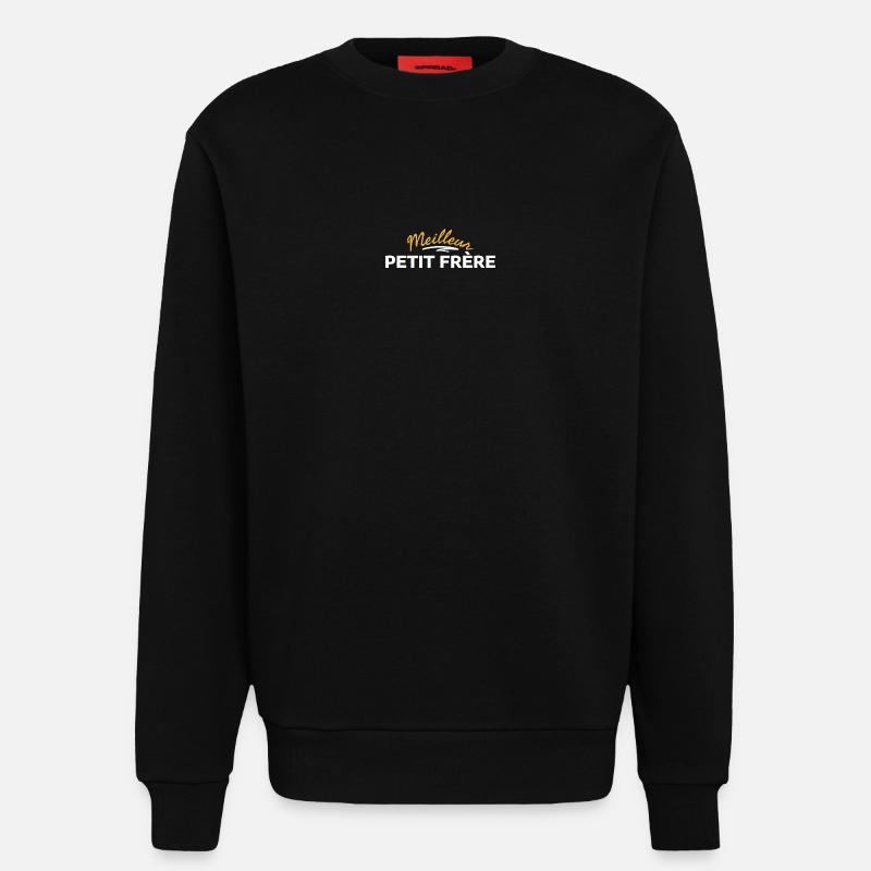 Cousin brother with vibrant patterns - Sweatshirt - made by SPREAD  - SOLID BLACK
