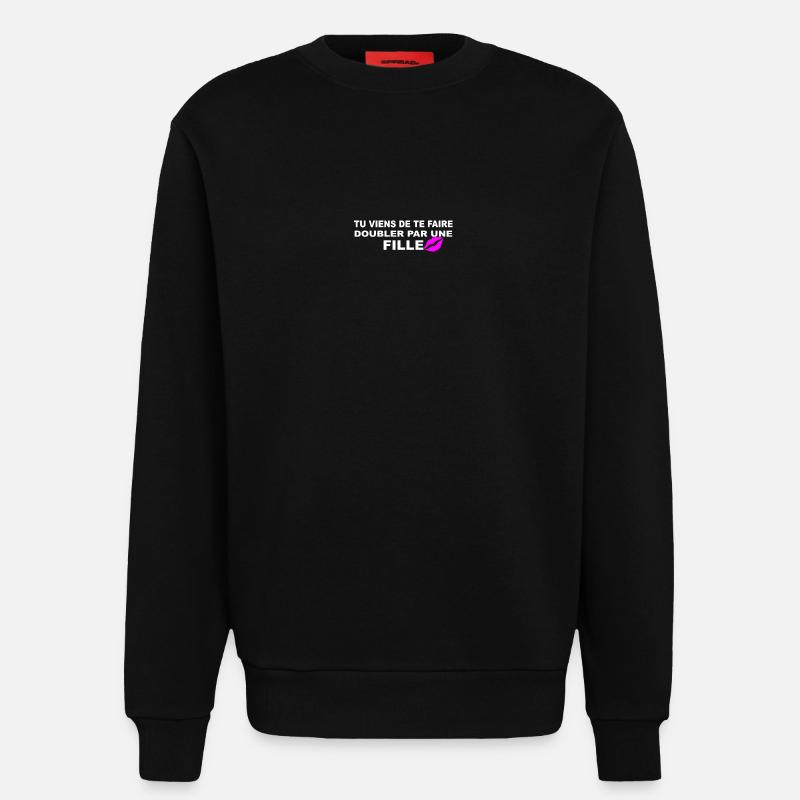 Verdoppeln Sie sich - Sweatshirt - made by SPREAD - SOLID BLACK