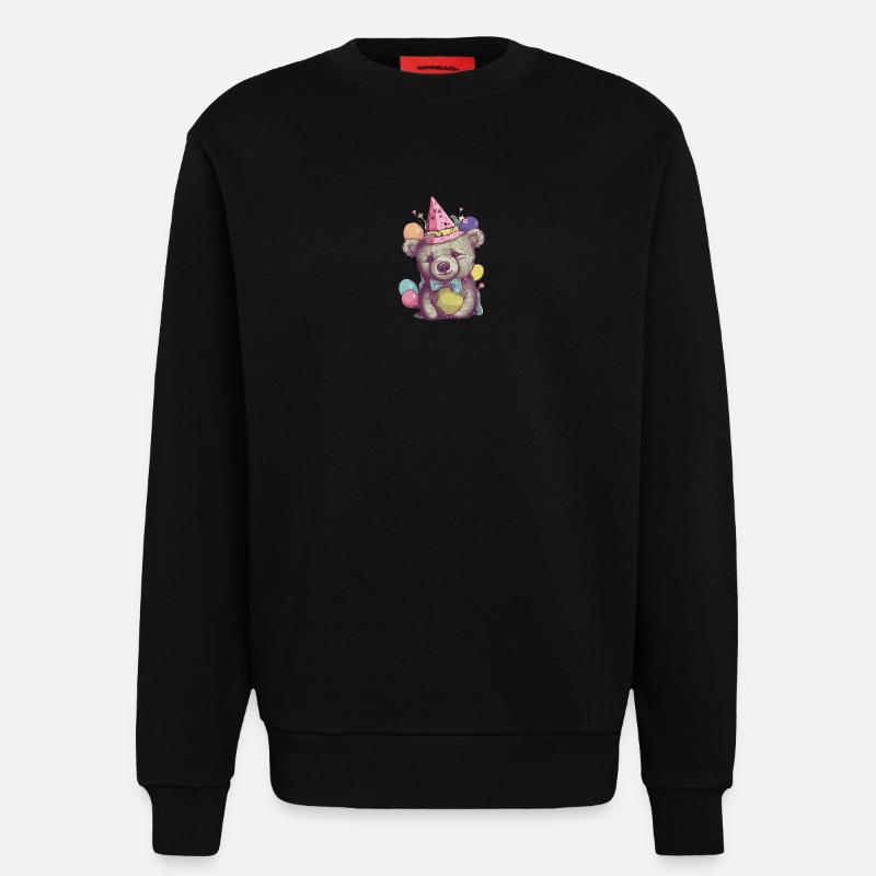 Party-Bär - Sweatshirt - made by SPREAD  - SOLID BLACK