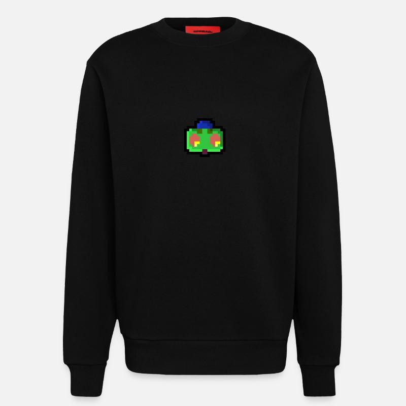 Pixel Roboter - Sweatshirt - made by SPREAD  - SOLID BLACK