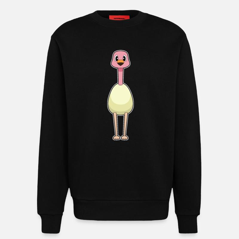 Flamingo Egg - Sweatshirt - made by SPREAD  - SOLID BLACK