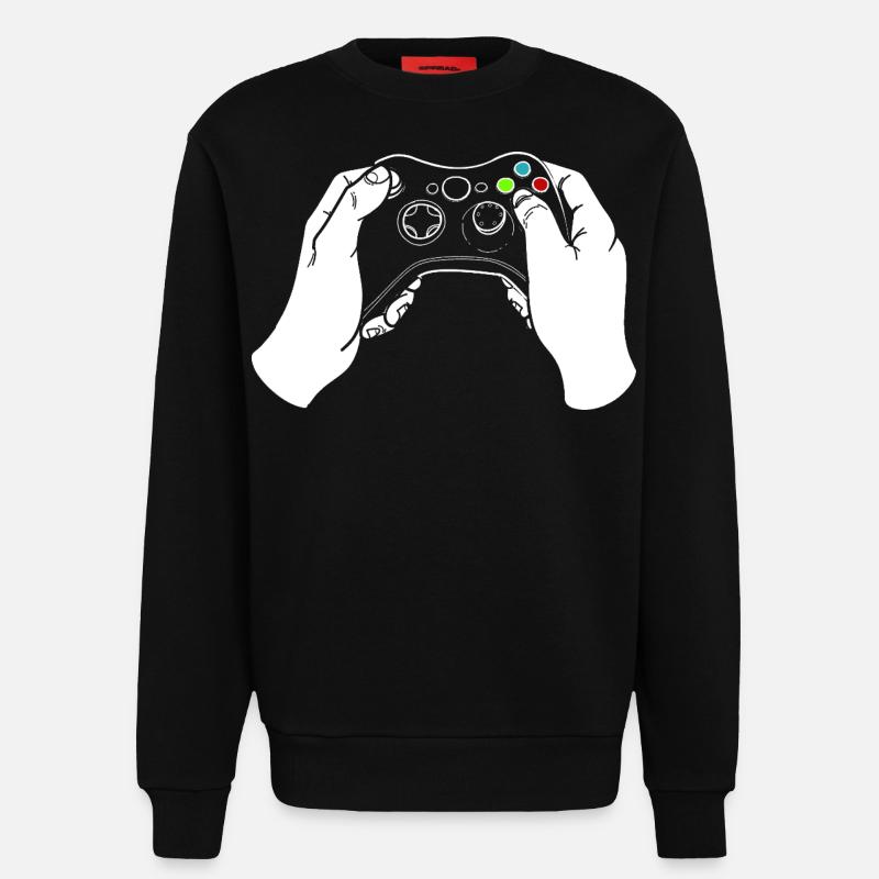 Gaming Controller - Sweatshirt - made by SPREAD  - SOLID BLACK