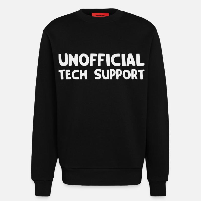 inoffizieller technischer Support - Sweatshirt - made by SPREAD  - SOLID BLACK