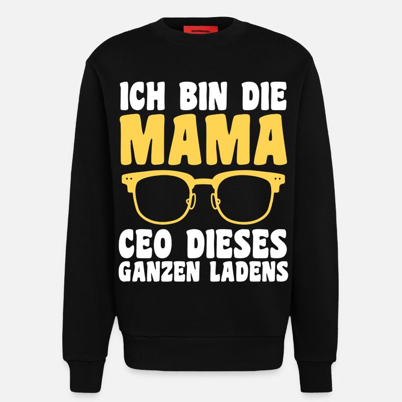Mutter Team Mama - Sweatshirt - made by SPREAD - SOLID BLACK