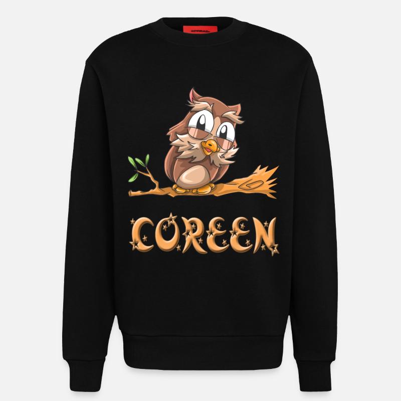 Eule Coreen - Sweatshirt - made by SPREAD  - SOLID BLACK