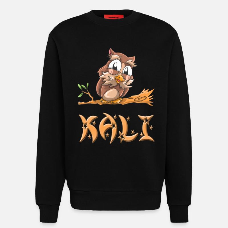 Eule Kali - Sweatshirt - made by SPREAD  - SOLID BLACK