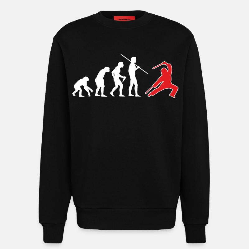 Escrima Evolution 4 - Sweatshirt - made by SPREAD  - SOLID BLACK