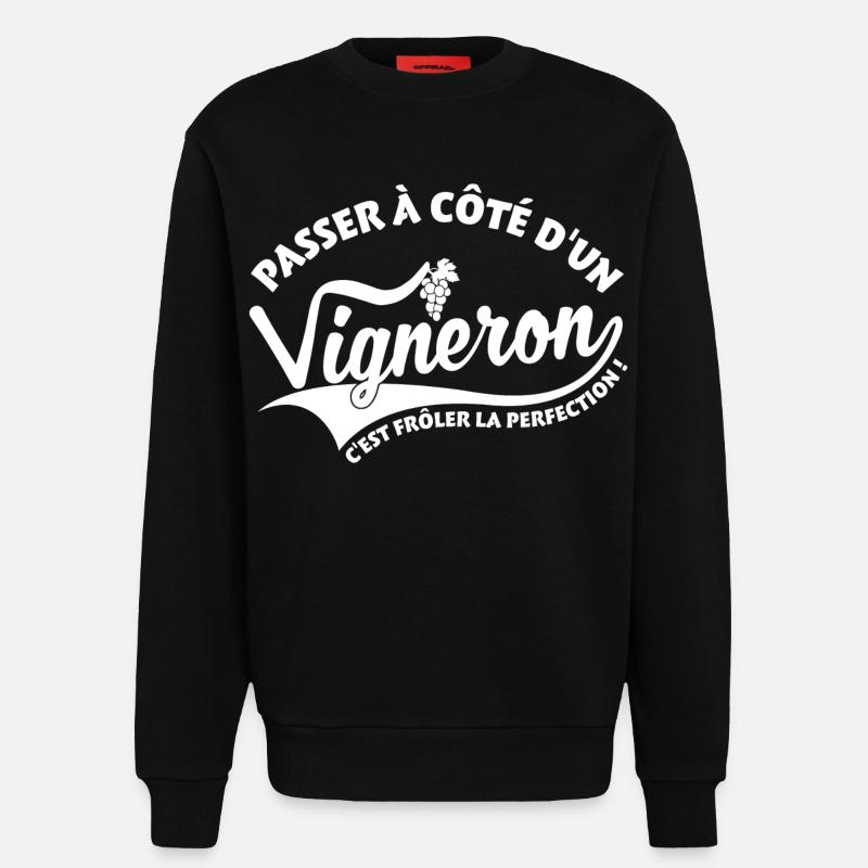 Winzer Perfektion - Sweatshirt - made by SPREAD  - SOLID BLACK