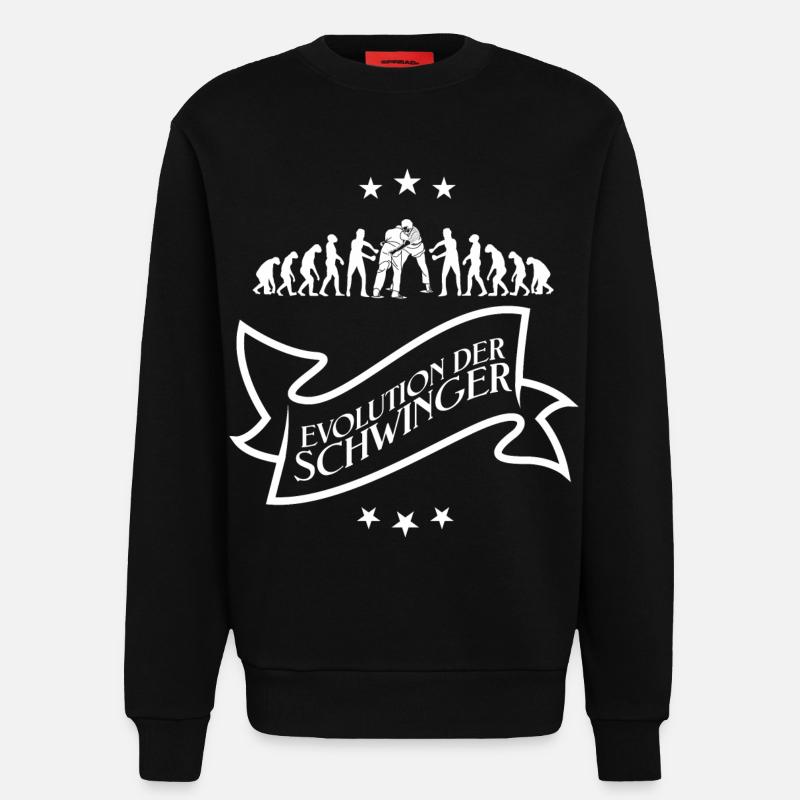 Schwinger Schwingen Evolution T-Shirt Design - Sweatshirt - made by SPREAD  - SOLID BLACK