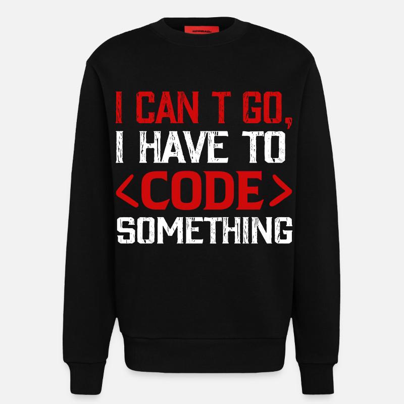 Programmer , Nerd , Computer Code - Sweatshirt - made by SPREAD - SOLID BLACK
