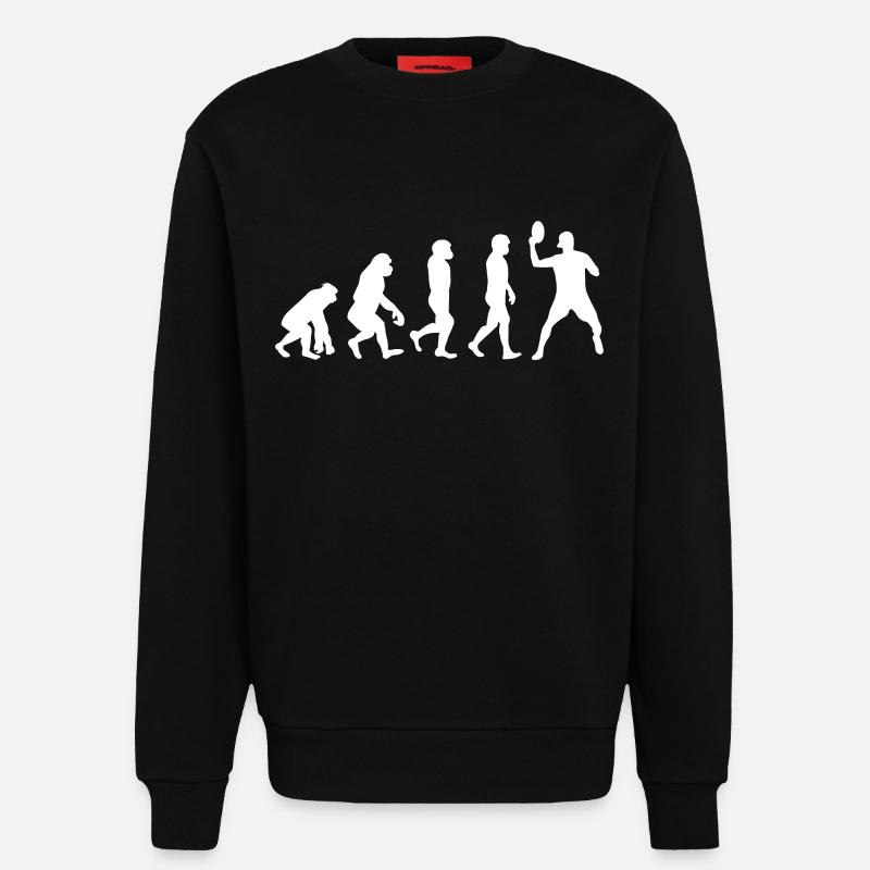 Évolution du disc golf - Sweat bio décontracté fabriqué en UE - SOLID BLACK