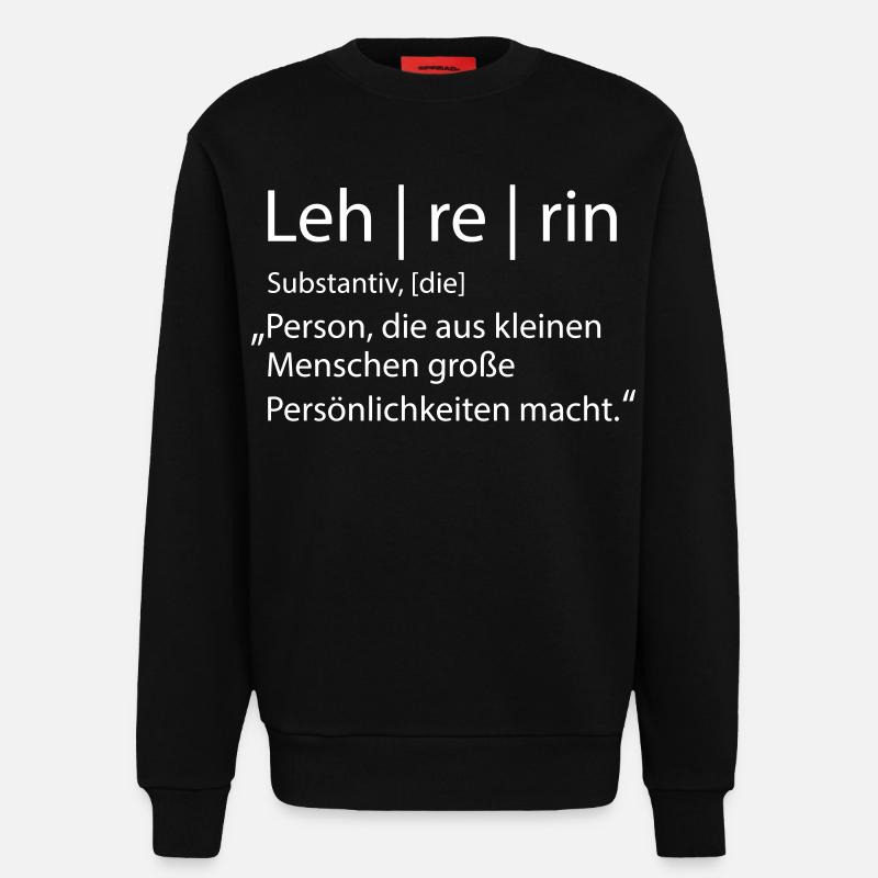 Lehrerin - Sweatshirt - made by SPREAD  - SOLID BLACK