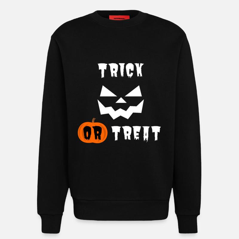 Halloween Trick oder Treat - Sweatshirt - made by SPREAD  - SOLID BLACK