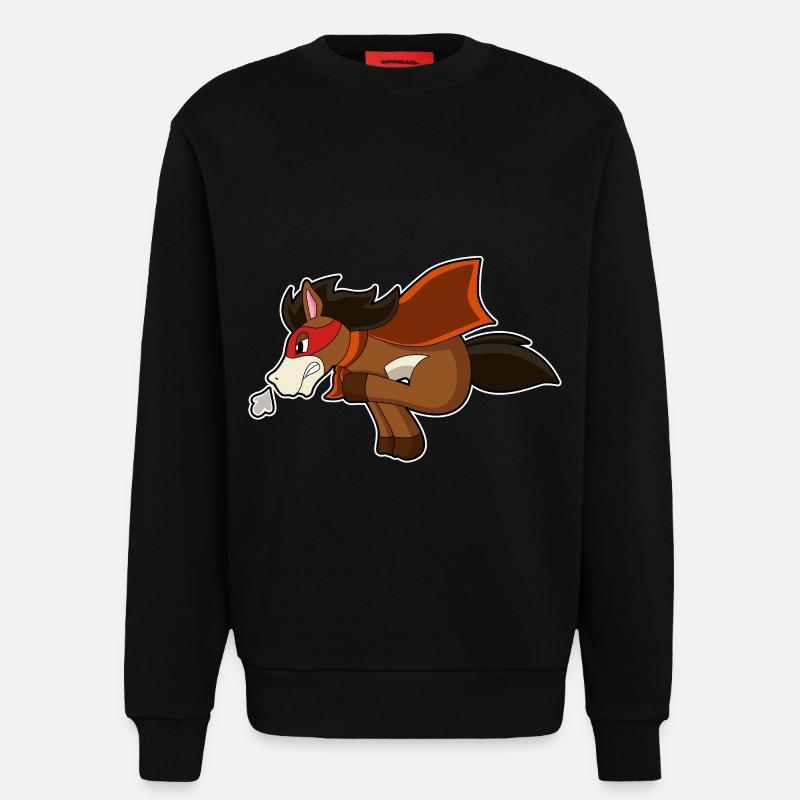 Pferd Held - Sweatshirt - made by SPREAD  - SOLID BLACK