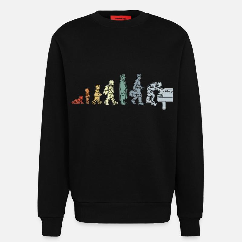 Pool Evolution - Sweatshirt - made by SPREAD  - SOLID BLACK