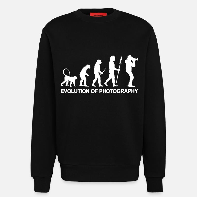 Fotografie Evolution - Sweatshirt - made by SPREAD  - SOLID BLACK