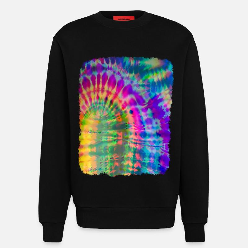 Tie Dye Batik - Sweatshirt - made by SPREAD  - SOLID BLACK