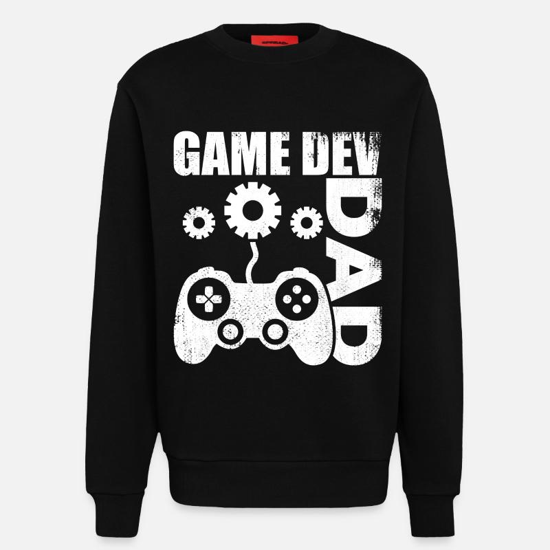 Game Developer Dad - Sweatshirt - made by SPREAD  - SOLID BLACK