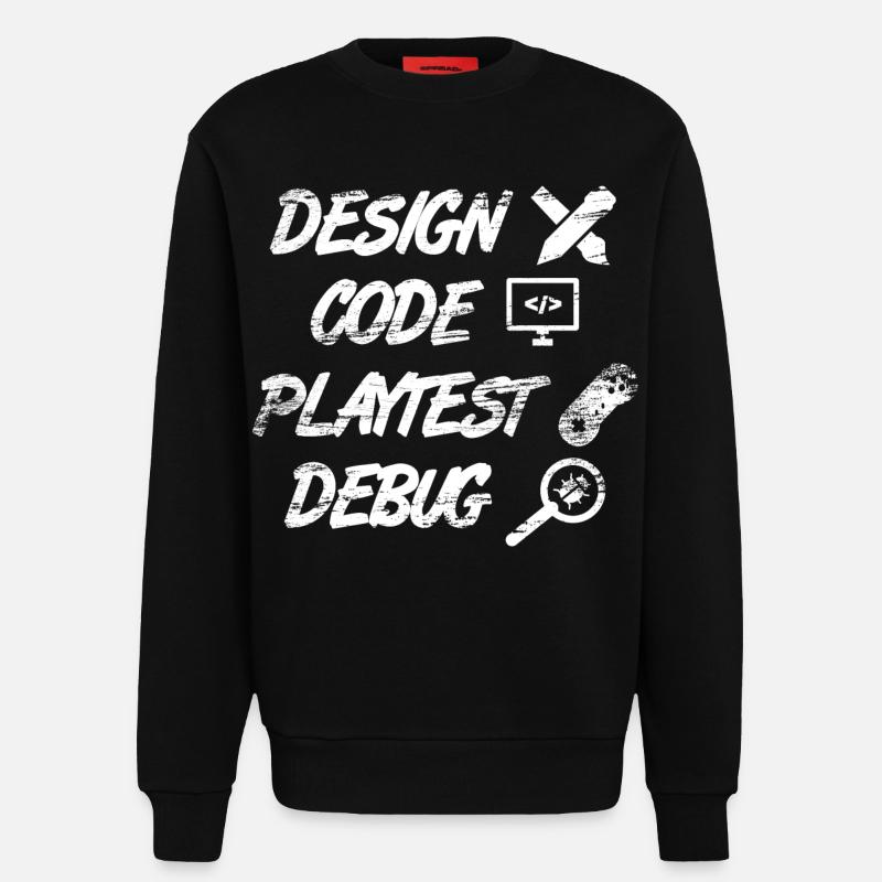 Game Programming - Sweatshirt - made by SPREAD  - SOLID BLACK