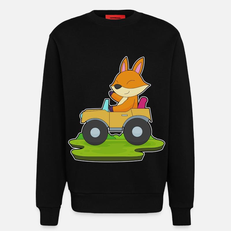 Fuchs Auto - Sweatshirt - made by SPREAD - SOLID BLACK