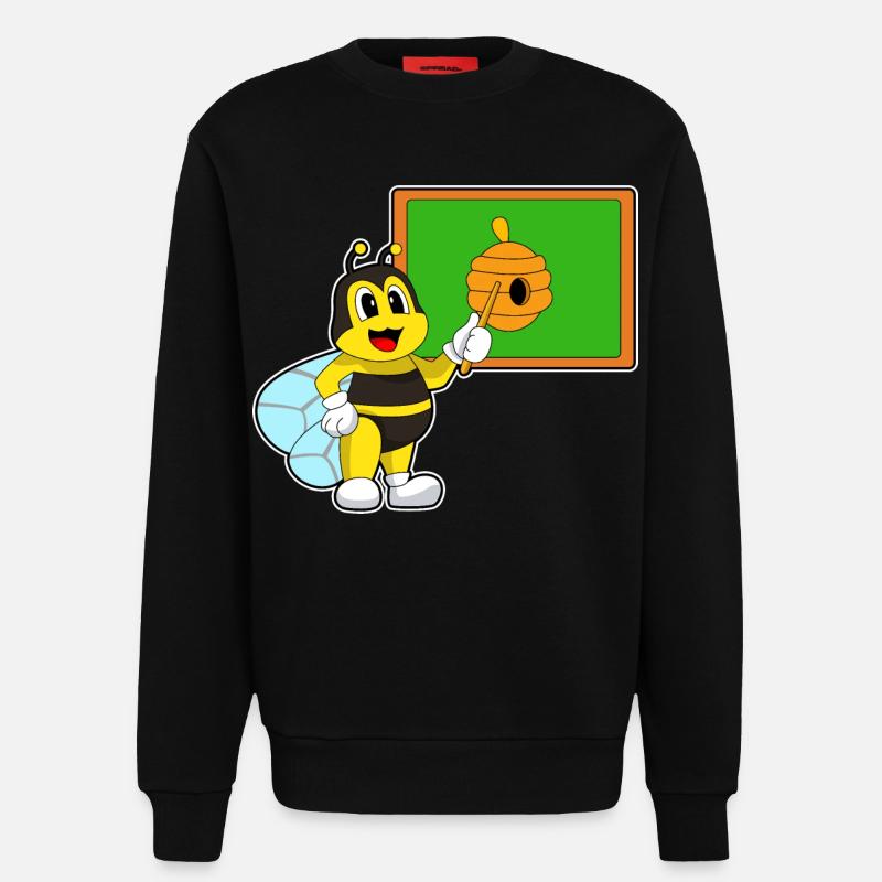 Biene Lehrer Pointer Bienennest - Sweatshirt - made by SPREAD  - SOLID BLACK