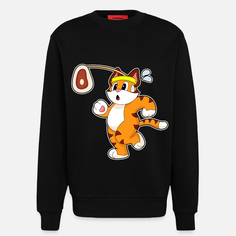 Tiger Fleisch - Sweatshirt - made by SPREAD  - SOLID BLACK