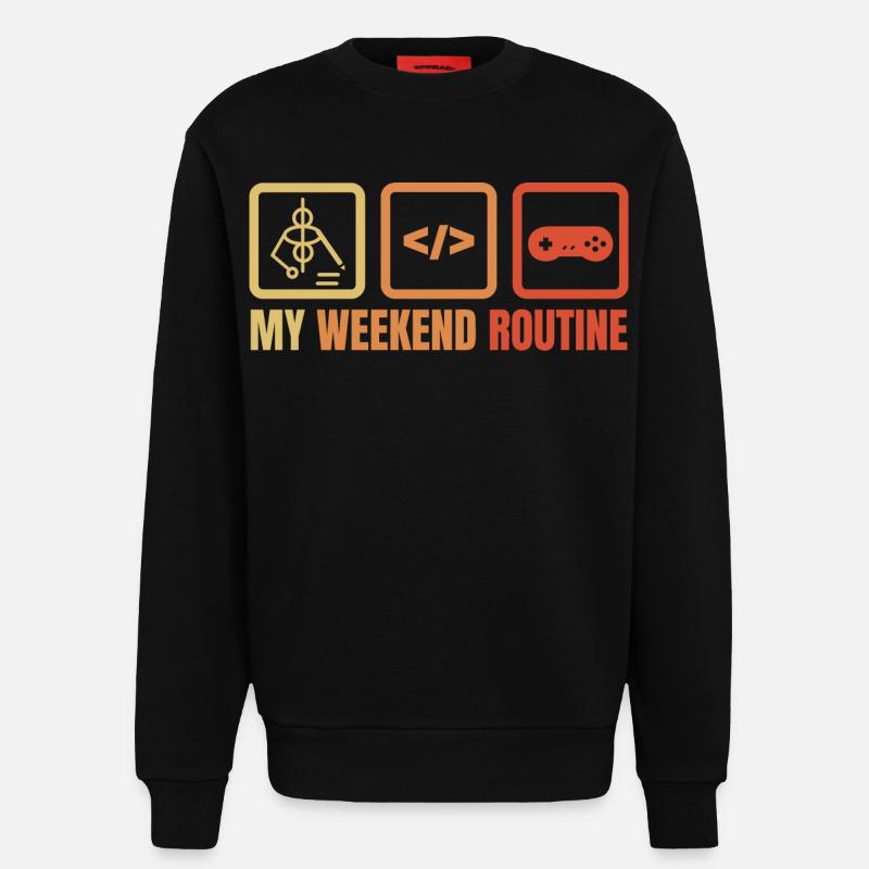 Game Dev Weekend - Sweatshirt - made by SPREAD  - SOLID BLACK