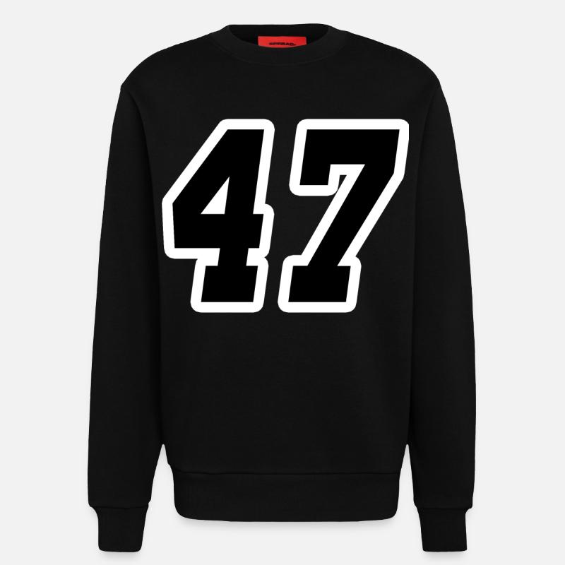 Nummer siebenundvierzig 47 - Sweatshirt - made by SPREAD  - SOLID BLACK