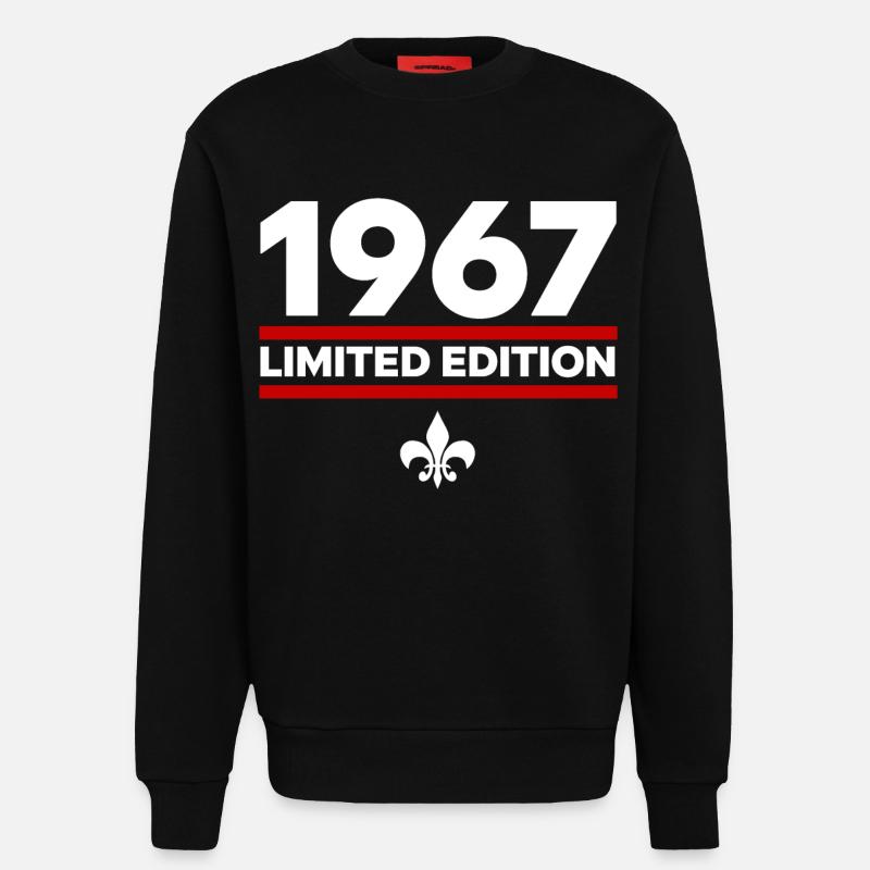 Édition limitée de 1967 - Sweat bio décontracté fabriqué en UE - SOLID BLACK