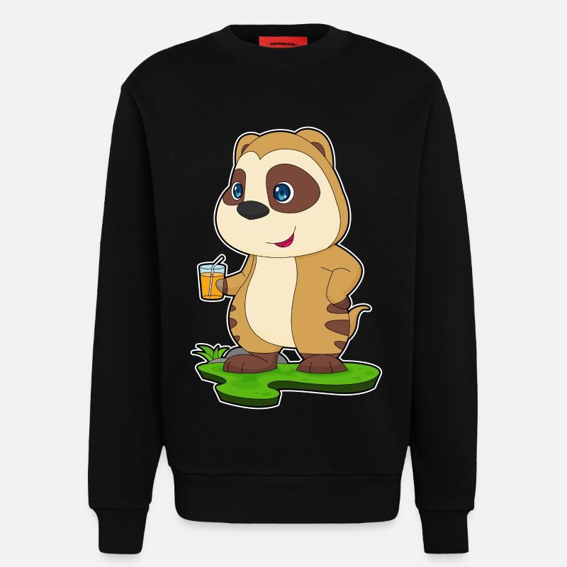 Erdmännchen Saft - Sweatshirt - made by SPREAD  - SOLID BLACK