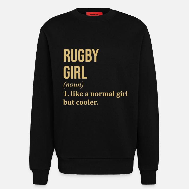 Rugby - Sweatshirt - made by SPREAD  - SOLID BLACK