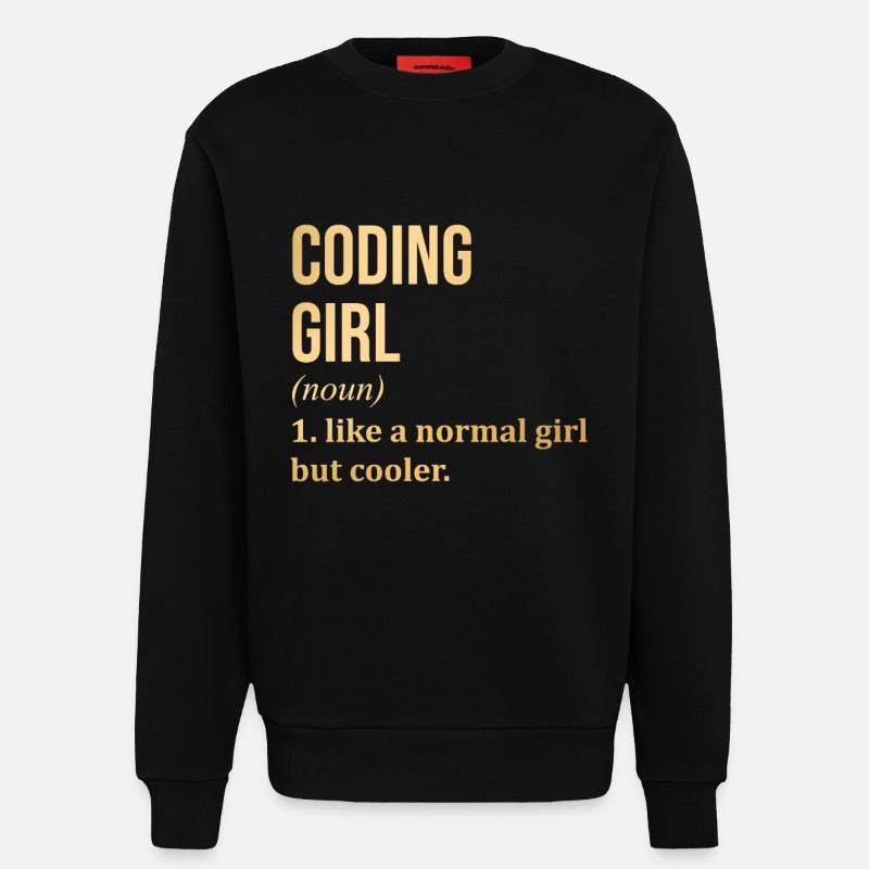 Coding - Sweatshirt - made by SPREAD  - SOLID BLACK