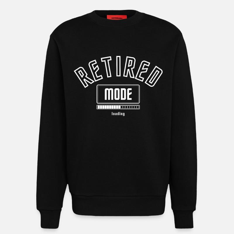 Anticipation Retiree mode is loading. - Sweatshirt - made by SPREAD  - SOLID BLACK