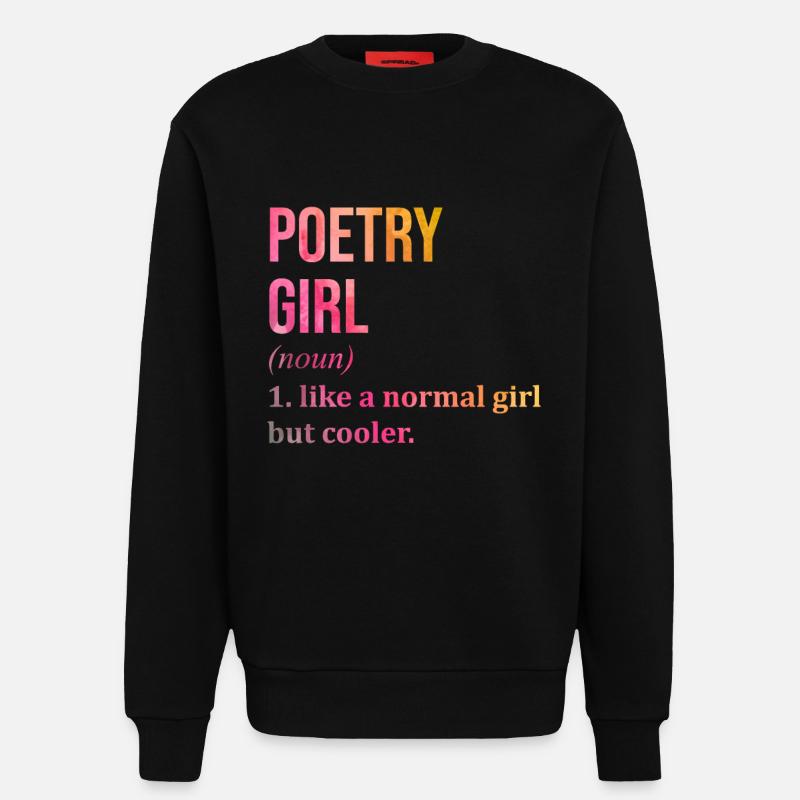 Poetry - Sweatshirt - made by SPREAD  - SOLID BLACK