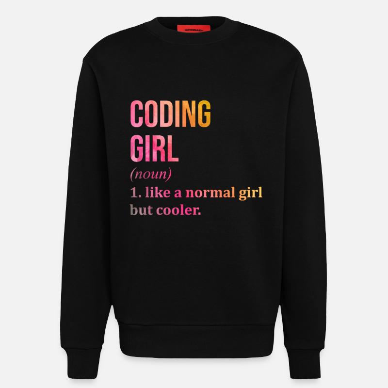 Coding - Sweatshirt - made by SPREAD  - SOLID BLACK