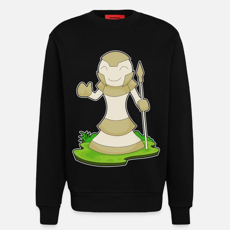 Schachfigur Bauer Schach - Sweatshirt - made by SPREAD  - SOLID BLACK