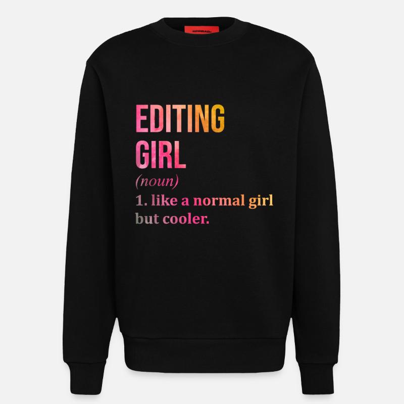 Redakteur - Sweatshirt - made by SPREAD  - SOLID BLACK