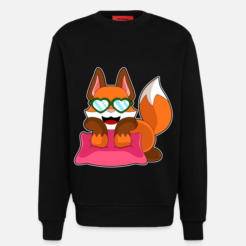 Fuchs Sonnenbrille - Sweatshirt - made by SPREAD - SOLID BLACK