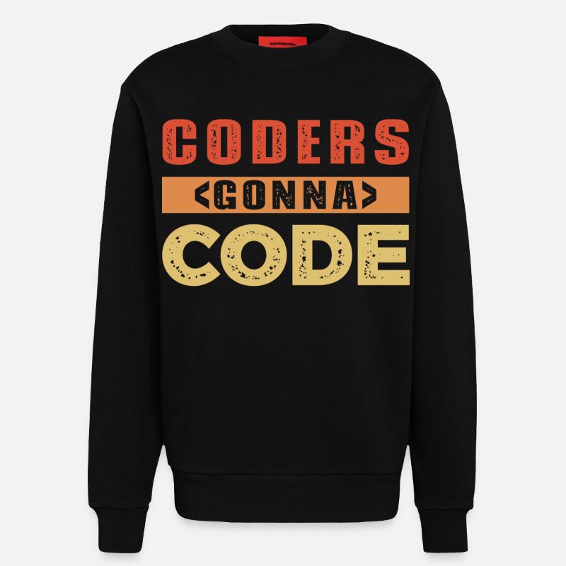 Developer Saying - Sweatshirt - made by SPREAD  - SOLID BLACK